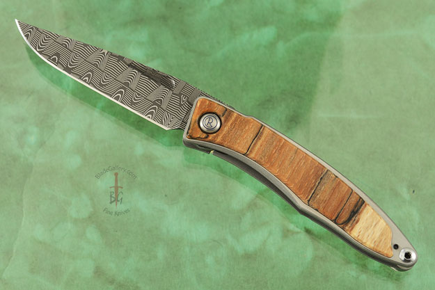 Mnandi with Spalted Beech and Basketweave Damascus