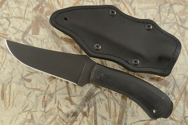 Crusher Belt Knife with Black Micarta