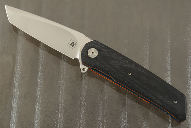 A7 Tanto Flipper with Black and Orange G10 (IKBS)