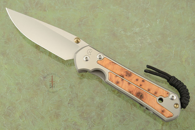 Large Sebenza 21 with Thuya Burl