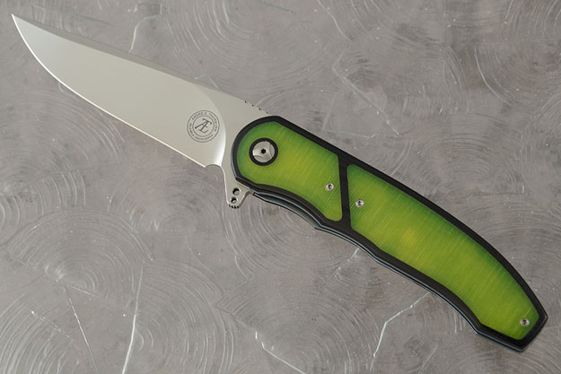 L48 Interframe Flipper with Black and Translucent Green Inlay (IKBS)