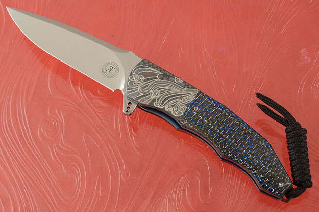 L53 Flipper with Blue/Silver Carbon Fiber and Zirconium (IKBS)