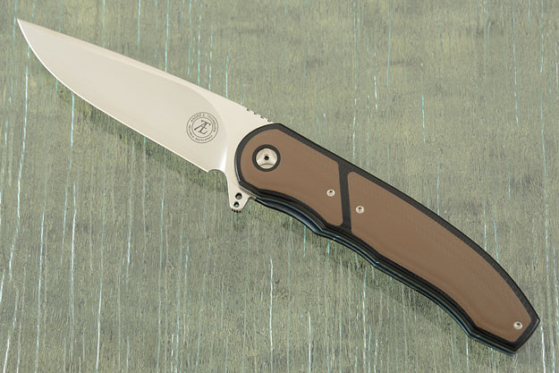 L48 Interframe Flipper with Black and Earth Brown G-10 (IKBS)