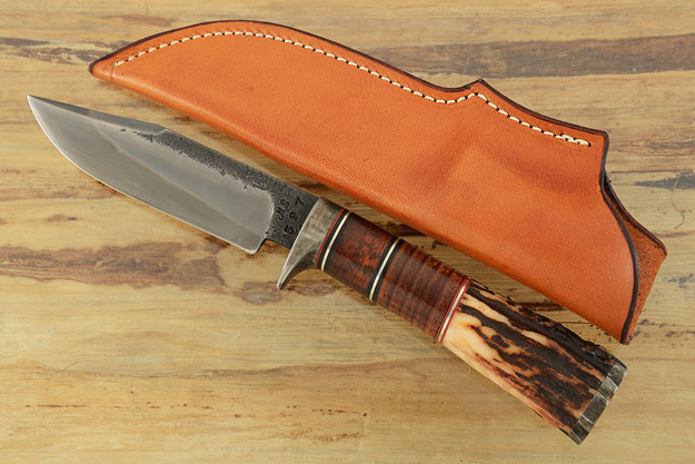 Clip Point Skinner with Stag