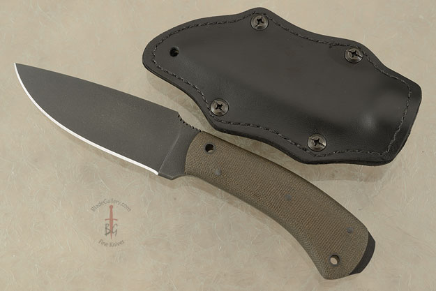 Woodsman with Green Micarta