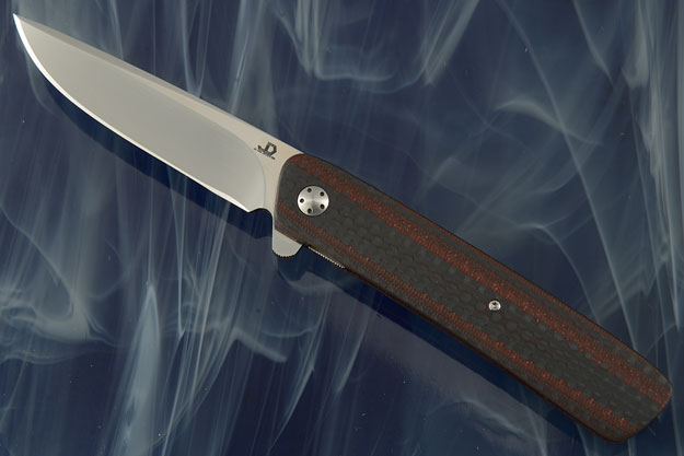 Pinstripe Flipper with Black/Red Carbon Fiber (IKBS)