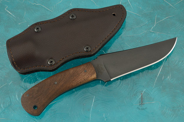 Belt Knife with Walnut