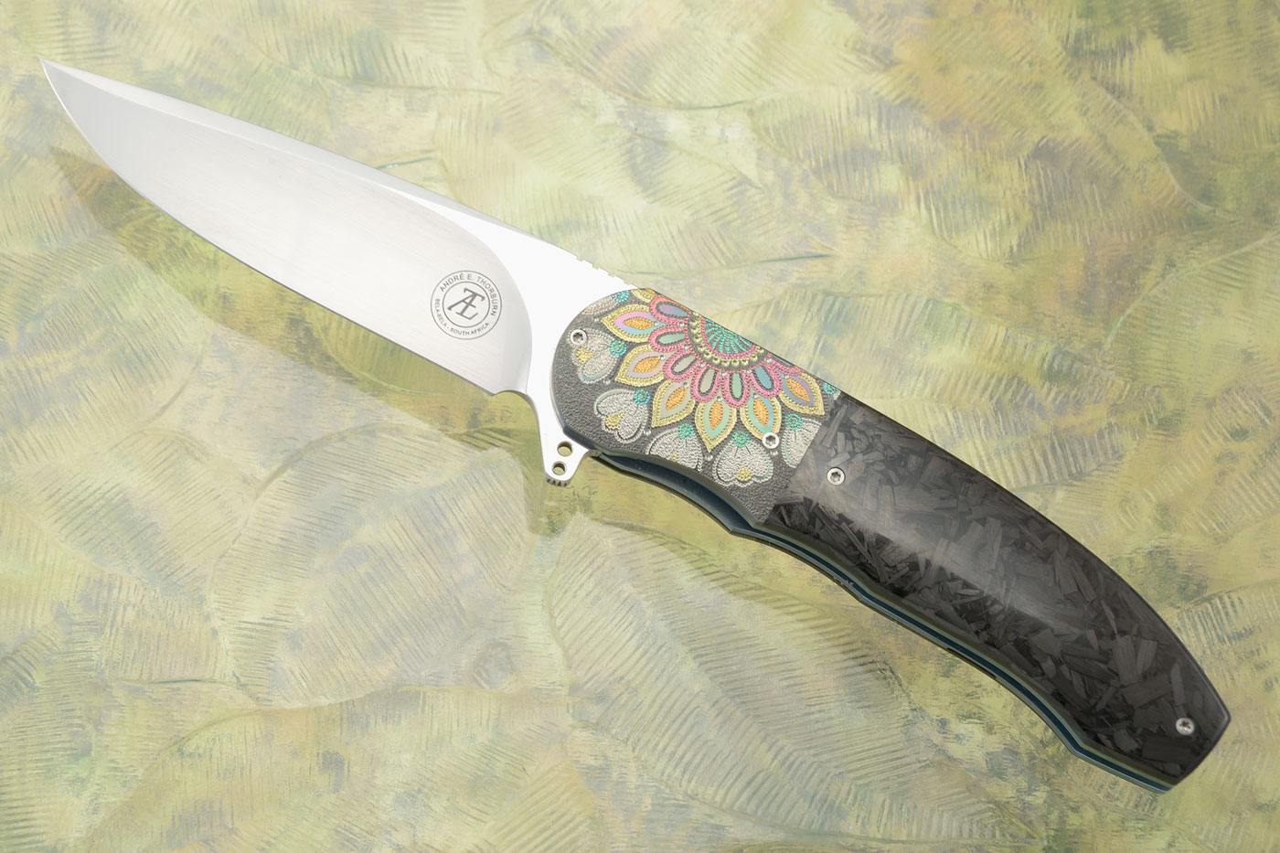 L48 Flipper with Shred Carbon Fiber and Zirconium (Ceramic IKBS) - CTS-XHP