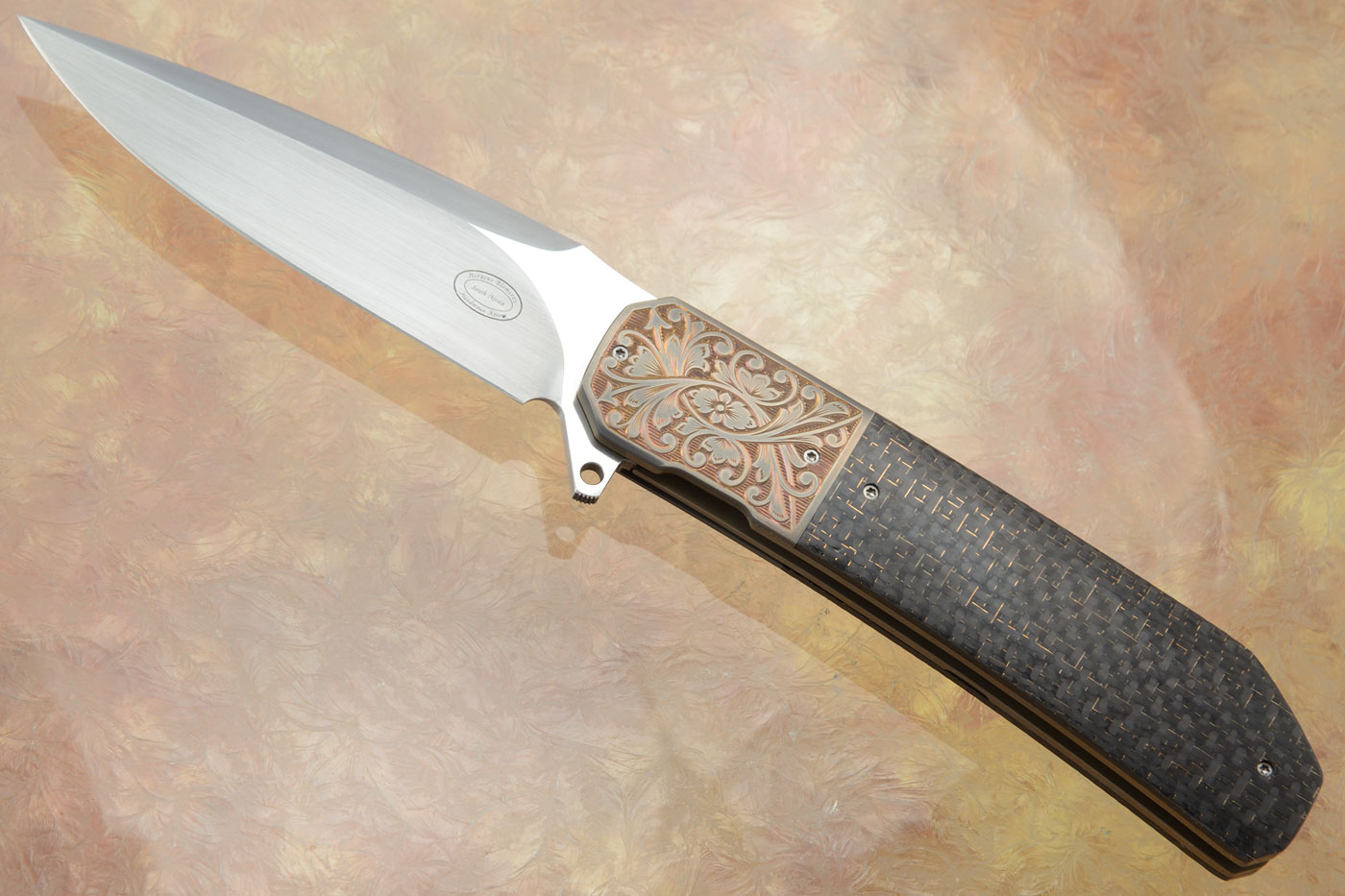 LL14 with Lightning Strike Carbon Fiber and Engraved Zirconium (IKBS)