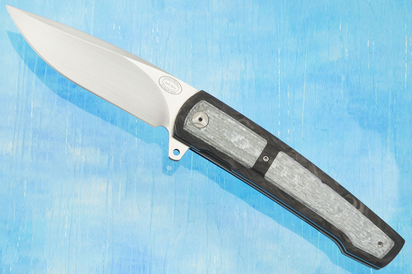 LL07 Flipper with Shred Carbon Fiber and Silver Twill (IKBS)