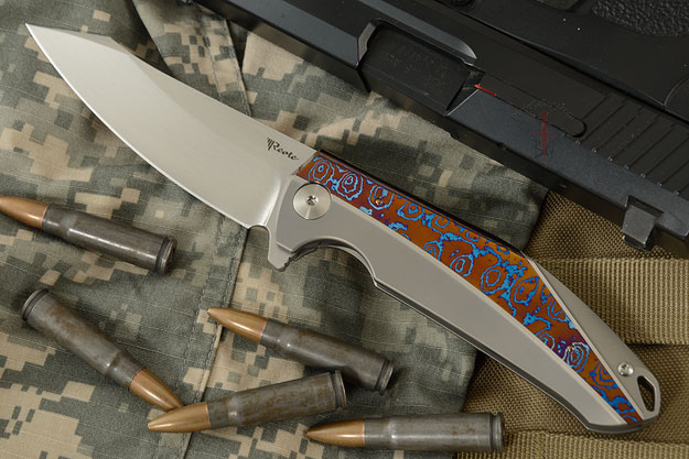 K-1 Flipper - Ti, Moku-Ti, and Satin Finished M390