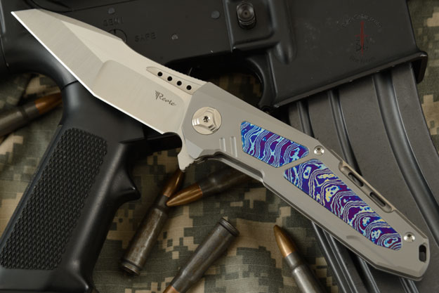 K-3 Flipper - Ti, Moku-ti, and Satin Finished CTS-204P Tanto