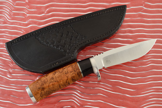 Canadian Hunter with Redwood Burl and Buffalo Horn