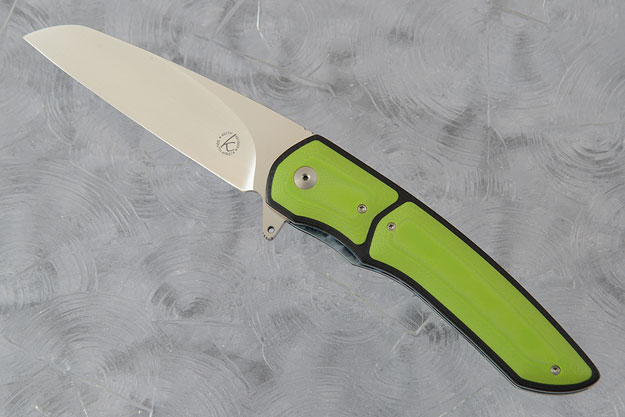 K2 Interframe Flipper with Black and Neon Green G10 (IKBS)