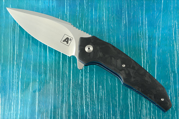 A6 Mini Flipper with Marbled Carbon Fiber (Ceramic IKBS)