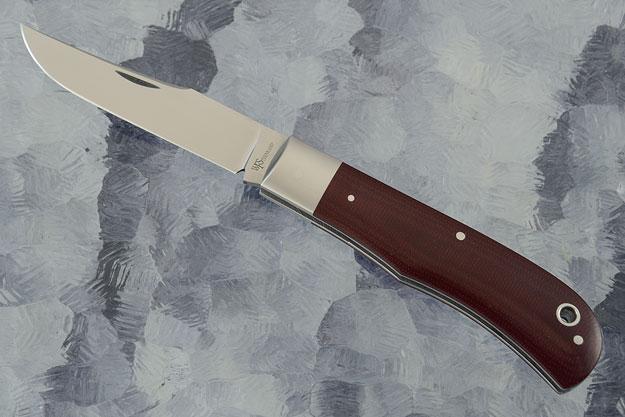 Back Pocket Slipjoint with Burgundy Micarta