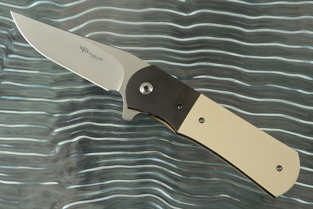 Tarpon Flipper with Ivory Micarta and Black Titanium (IKBS)
