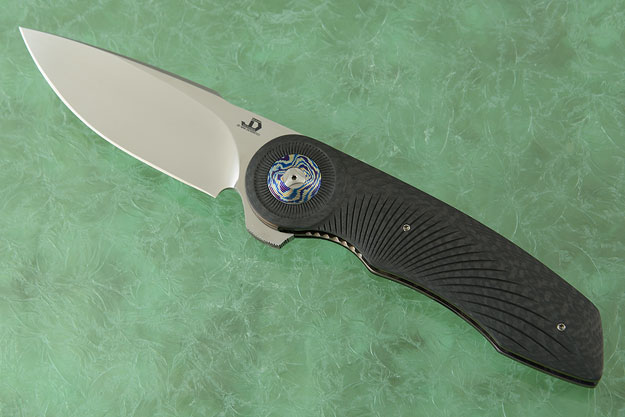 Gold Standard Flipper with Carbon Fiber and White Timascus (Double Row IKBS)
