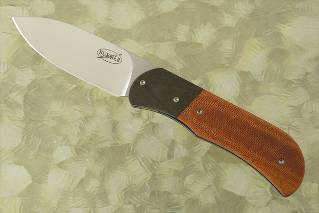 EXK Plus Front Flipper with Natural Canvas Micarta and OD Green G10 (Ceramic IKBS)