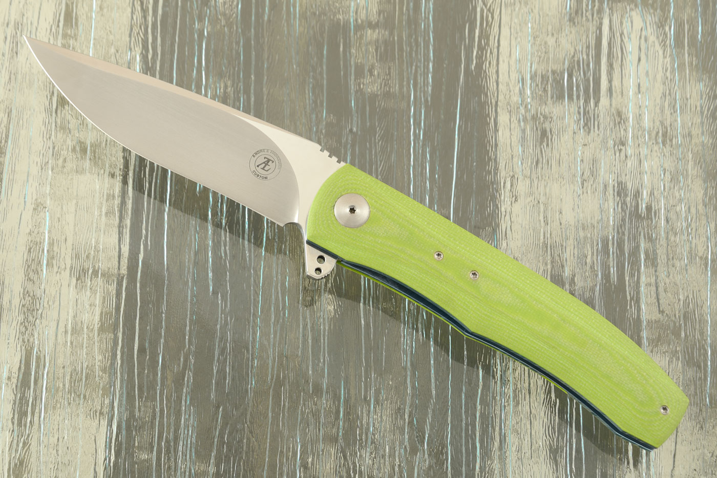 L45 Flipper with Lime Green G10 (Ceramic IKBS)