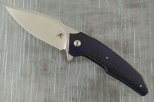 A6 Interframe Flipper with Blue C-Tek and Carbon Fiber (Collaboration with Tashi Bharucha) - Ceramic IKBS