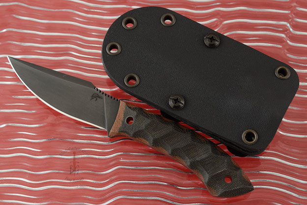 Everycarry -- Wasp -- Sculpted Black/Brown Micarta (Jason Knight Collaboration)