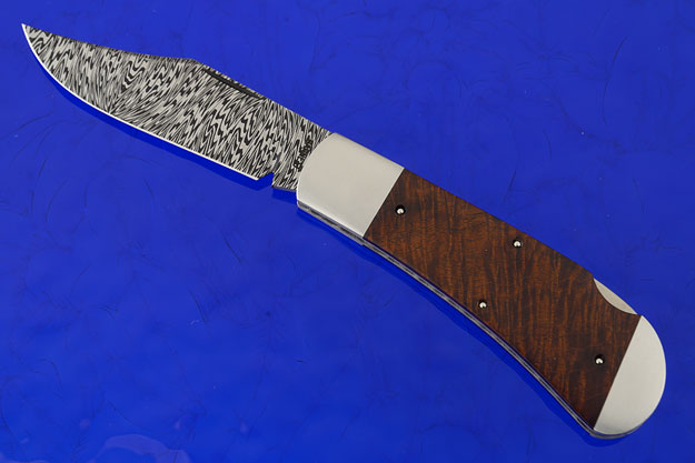 Lanny's Clip Lockback with Damascus and Ringed Gidgee