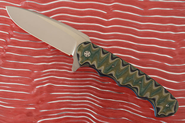 EDC Flipper with Camo G-10 (IKBS)