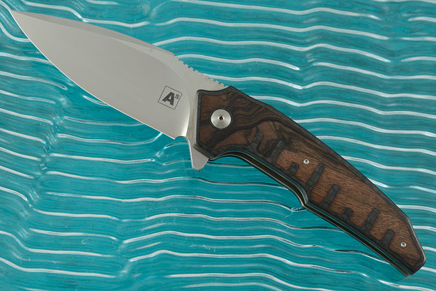 A6 Interframe Flipper with Macassar Ebony and Carbon Fiber (Collaboration with Tashi Bharucha) - Ceramic IKBS