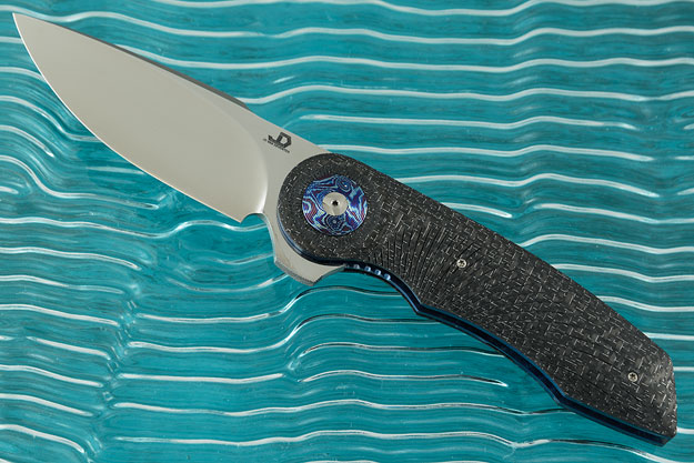 Gold Standard Flipper with Silver Strike Carbon Fiber and White Timascus (Double Row IKBS)