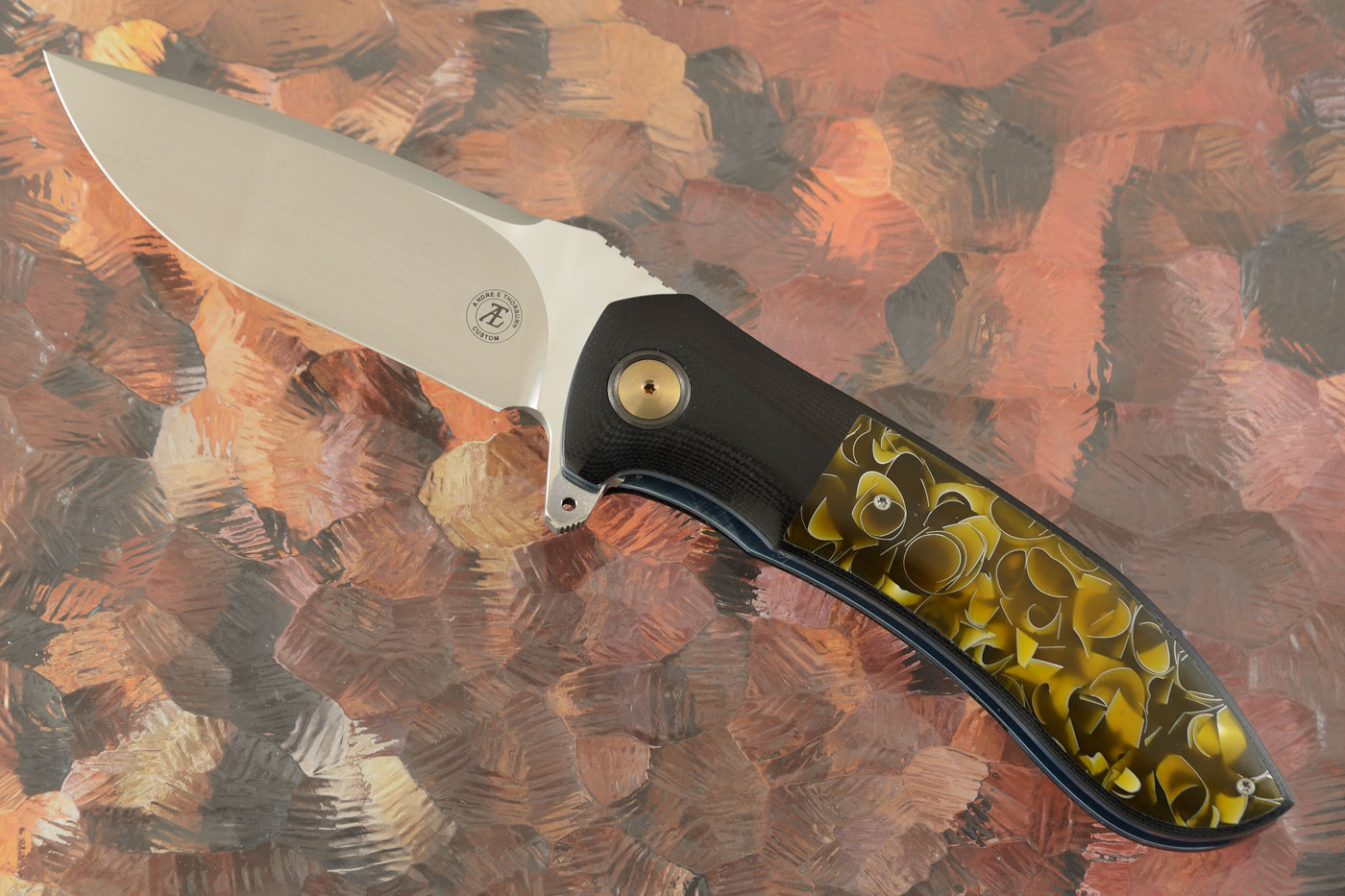 L50 Flipper with Black G10 and Raffir (Ceramic IKBS)