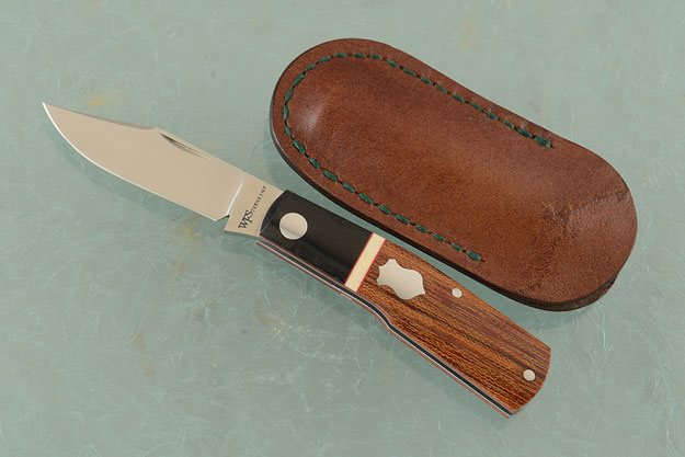 Gunstock Slipjoint with Natural and Black Micarta
