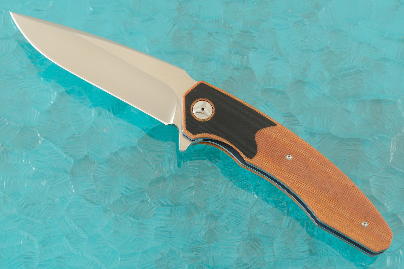 Dakar Flipper with Natural Micarta and Black G10 (Ceramic IKBS)