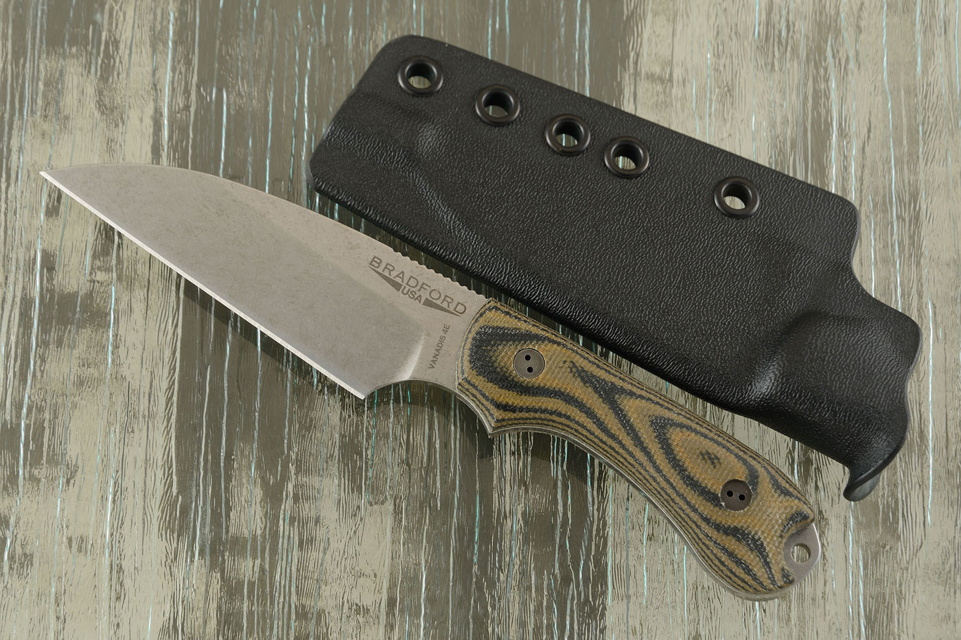 Guardian 3 - 3D Camo Micarta, Vanadis 4E, Stonewash Blade, Wharncliffe Grind