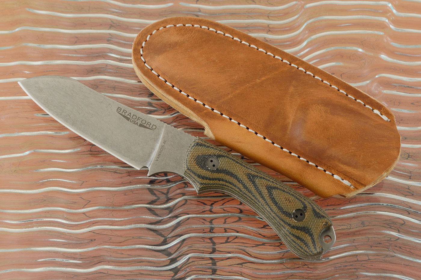 Guardian 3 - 3D Camo Micarta, Vanadis 4E, Stonewash Blade, Sheepsfoot Grind