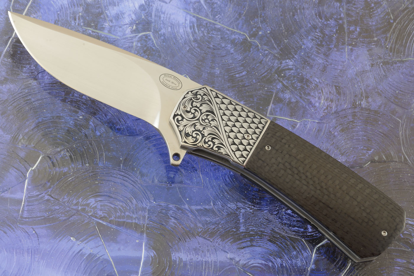 LL15 Flipper with Carbon Fiber and Engraved Bolsters (Ceramic IKBS)