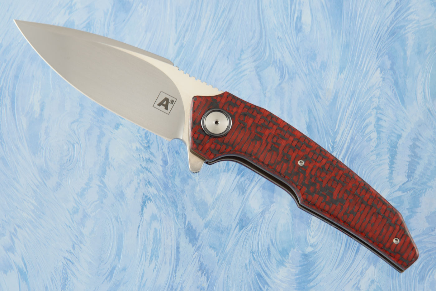 A6 Middi Flipper with Red/Black Carbon Fiber (Ceramic IKBS) - M390