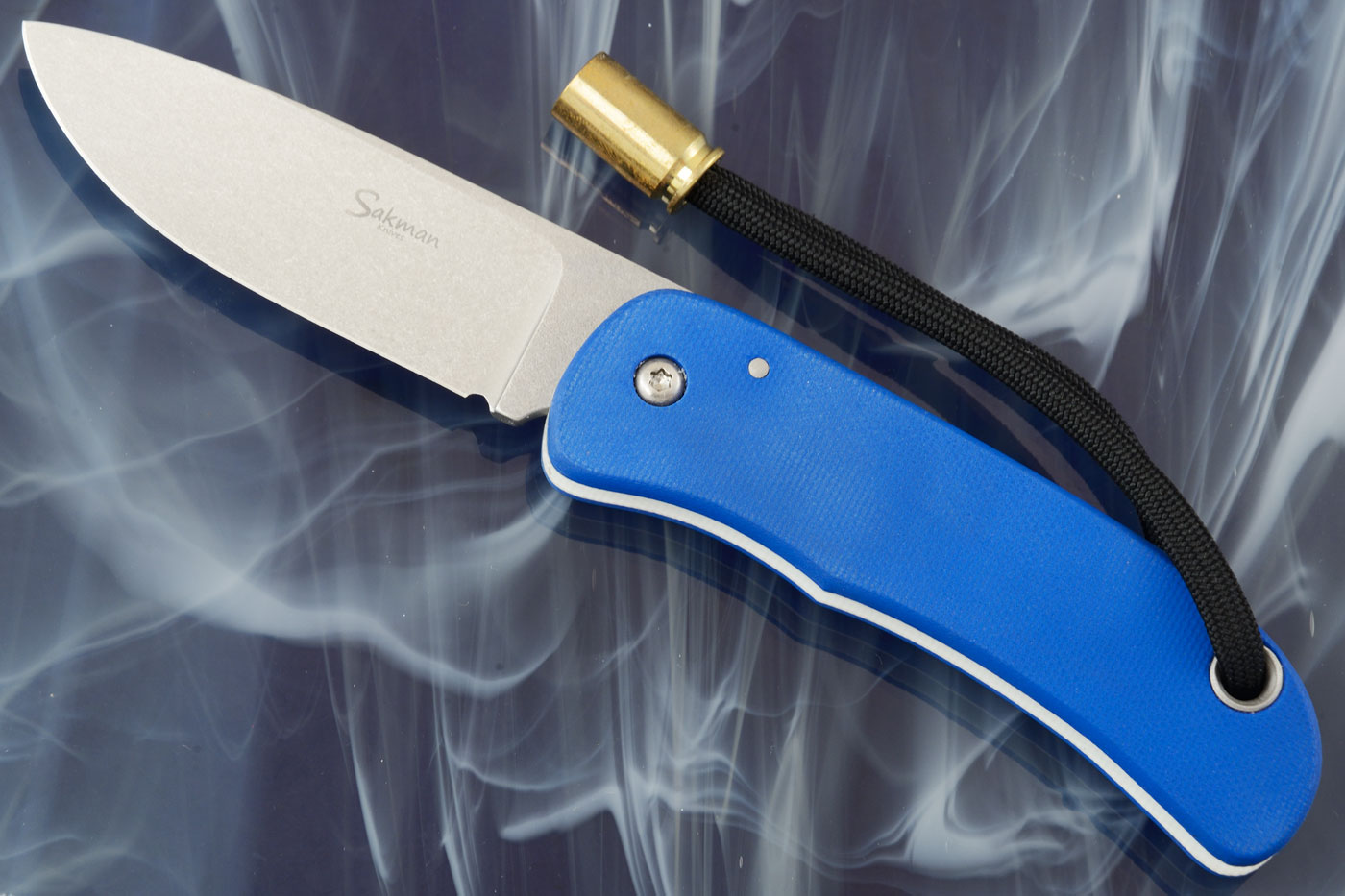 Pointer Friction Folder with Blue and White G10