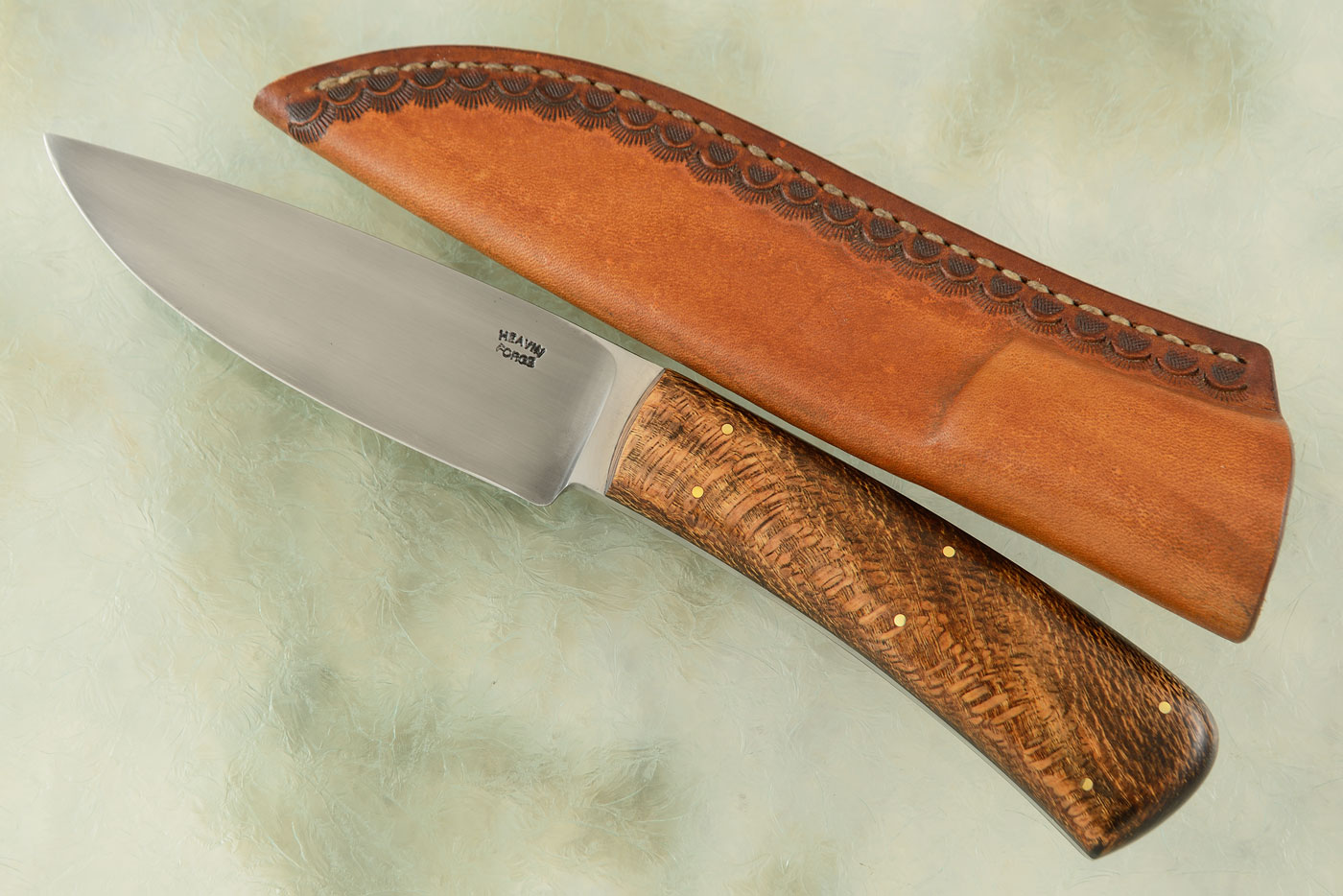 Drop Point Utility/Hunter with Wild Wood Burl