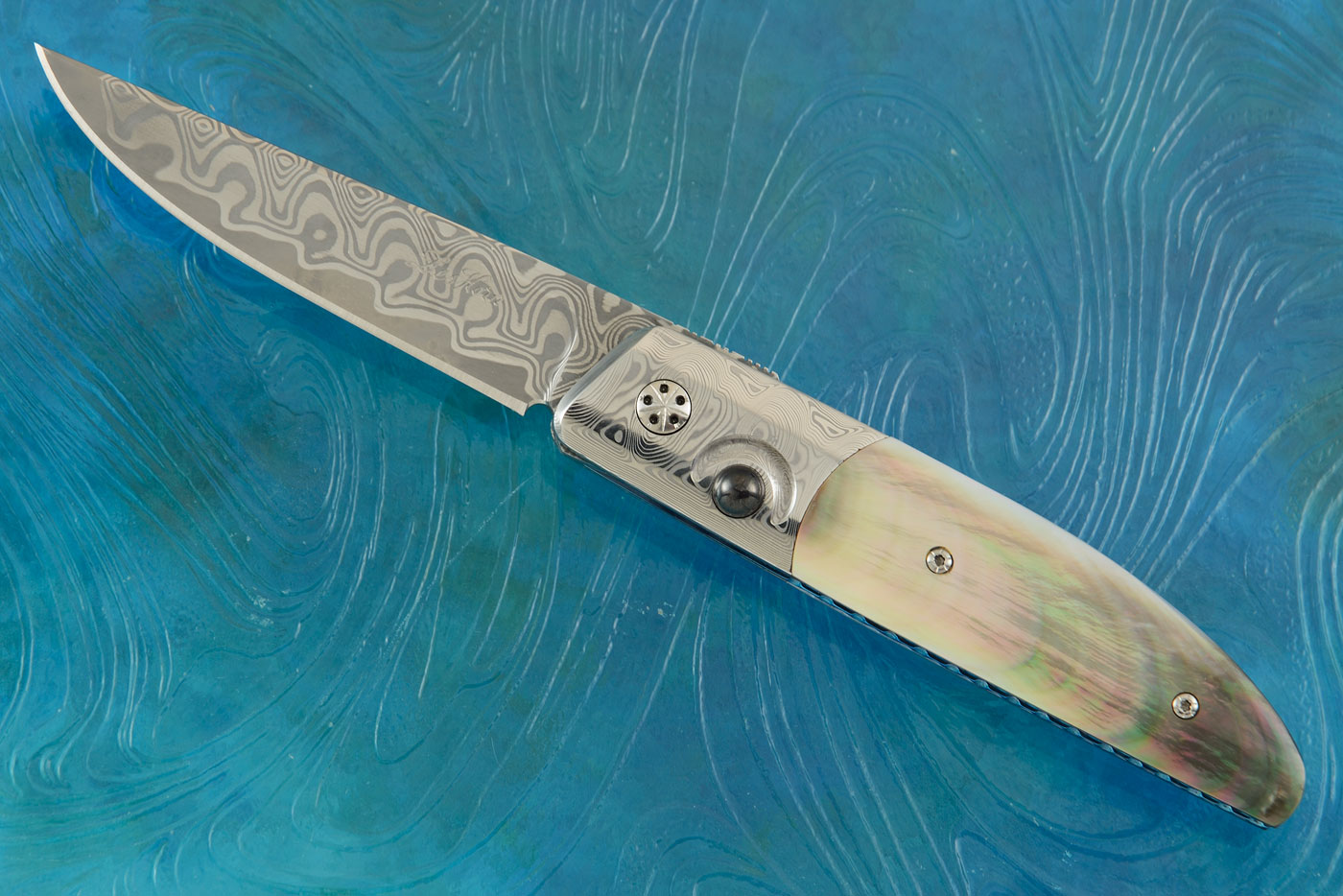Small Ball Release Folder with Blacklip Mother of Pearl and Damacore San Mai