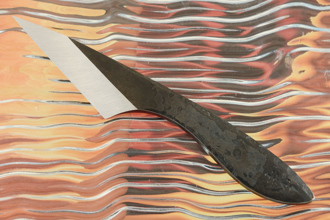 Kiridashi Tactical Woodworking Knife with Textured Finish (Left Bevel)