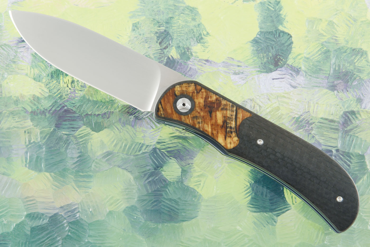 LEXK Plus Front Flipper with Carbon Fiber and Turkish Walnut (Ceramic IKBS)